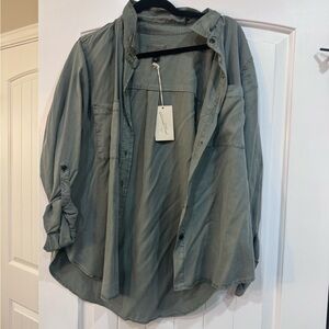 Universal Thread Olive Green Button-Down Shirt